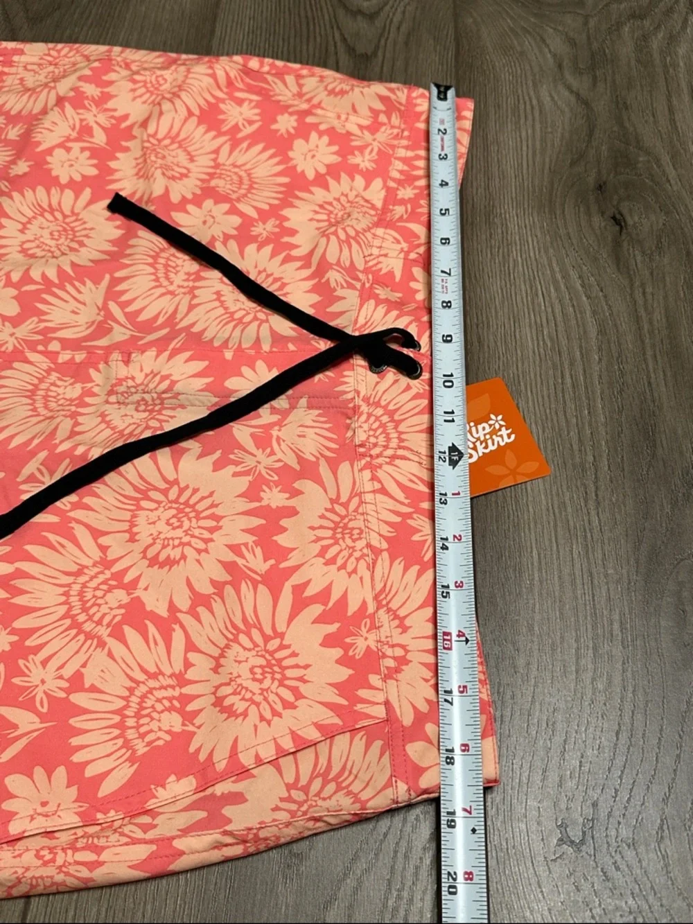 RipSkirt Hawaii 18.5” Pull On Sport Skirt Orange‎ Floral Size XL